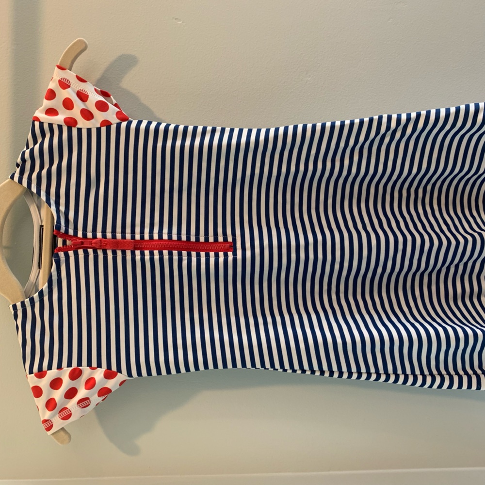 Cutest Tooby Roo swim dress- like new condition. Comfy and zips easy
